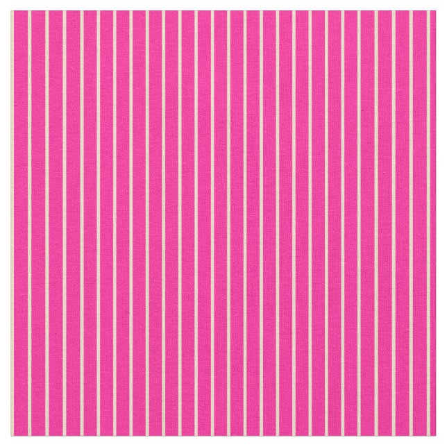 Tissu Motif Roses Profondes et Tan Stripes (Fermer)