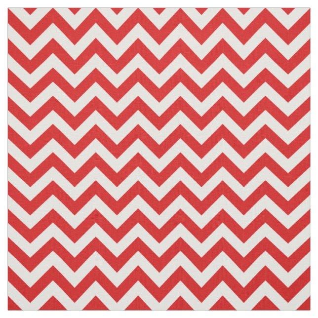 Tissu Motif rouge blanc tendance Chevron (Échantillon)