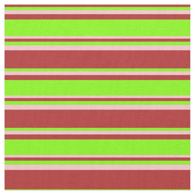 Tissu Motif rouge, chartreuse et rose (Fermer)
