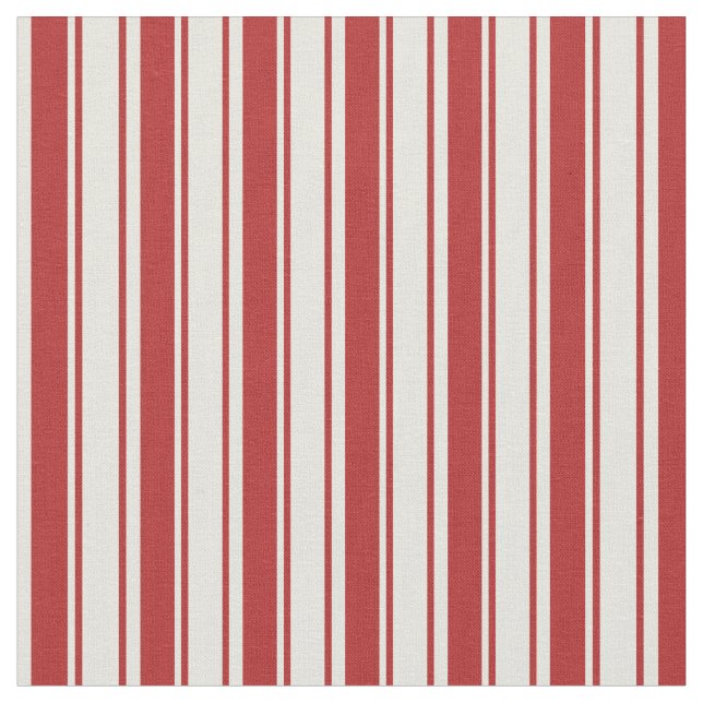 Tissu Motif rouge et beige (Fermer)