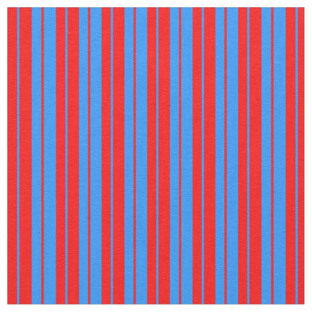 Tissu Motif rouge et bleu/rayé (Fermer)