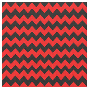 Tissu Motif rouge et noir de Chevron