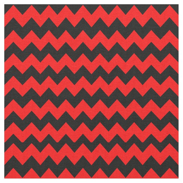 Tissu Motif rouge et noir de Chevron (Fermer)