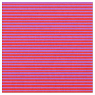 Tissu Motif rouge et orchidée en bandes/lignes