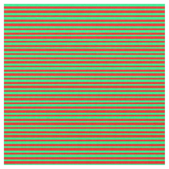 Tissu Motif rouge et vert des rayures (Fermer)