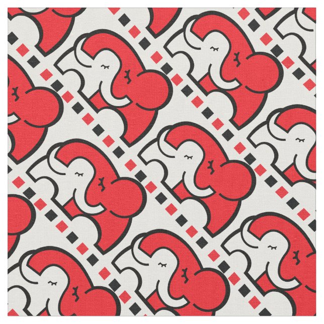 Tissu Motif rouge monochrome (Fermer)