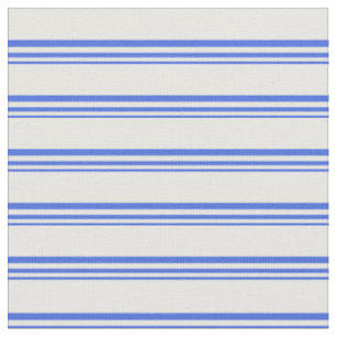 Tissu Motif Royal Bleu & Blanc