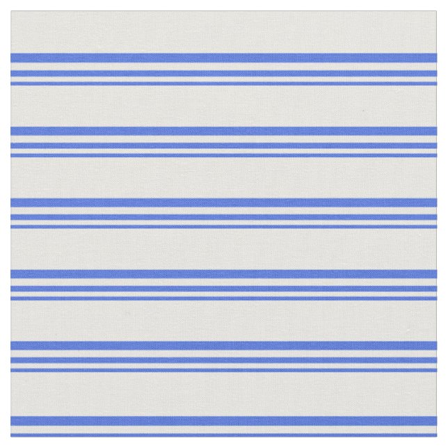 Tissu Motif Royal Bleu & Blanc (Fermer)