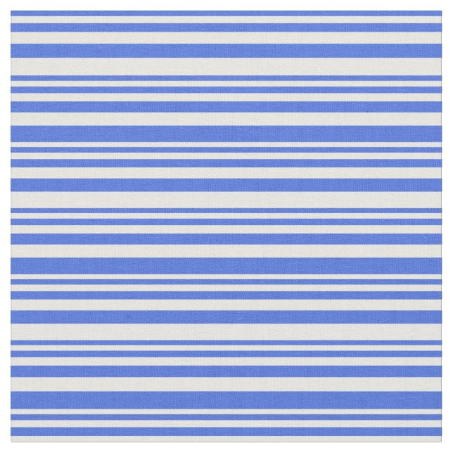 Tissu Motif Royal bleu et blanc (Fermer)