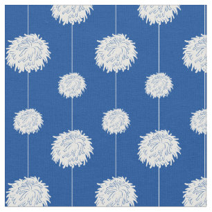Tissu Motif Royal Blue Pom-pom girl Pom Pom