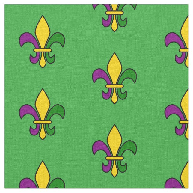 Tissu Motif sans charme avec fleur de lis (Fermer)