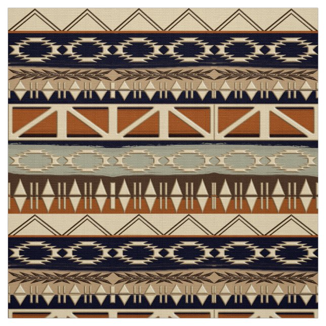 Tissu motif sans couture africain ethnique (Échantillon)