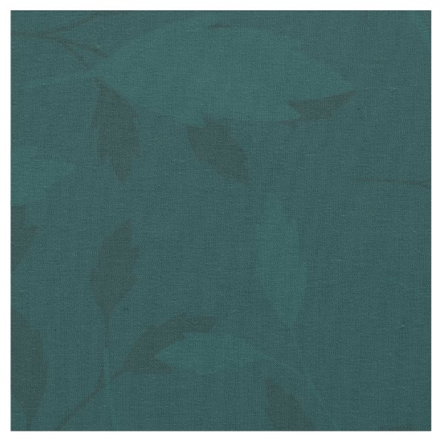 Tissu Motif sans couture de feuille botanique sarcelle f (Fermer)