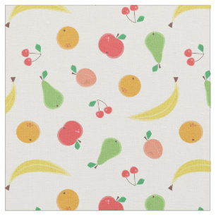Tissu Motif sans couture de fruits délicieux