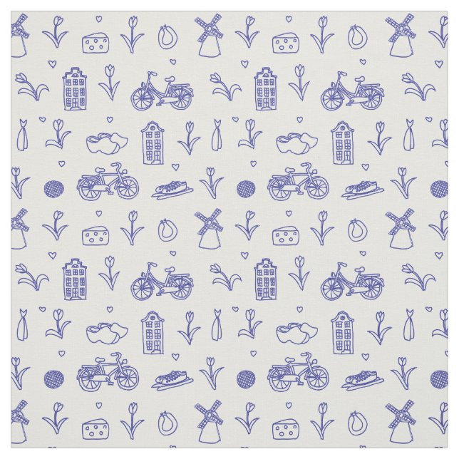 Tissu Motif sans couture de la Hollande (Échantillon)
