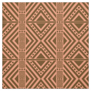 Tissu Motif sans couture de style africain. Couleur marr