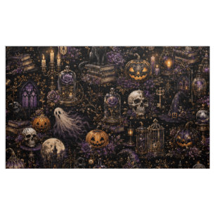 Tissu Motif sans couture gothique vintage pour Halloween