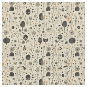 Tissu Motif sans couture Halloween Bohème