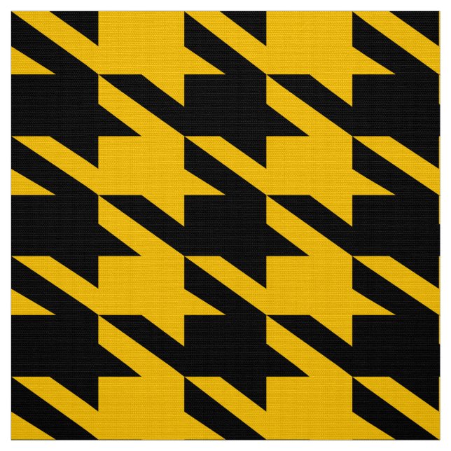 Tissu Motif sans couture noir et jaune (Échantillon)