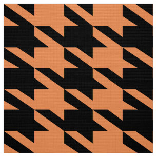 Tissu Motif sans couture noir et orange