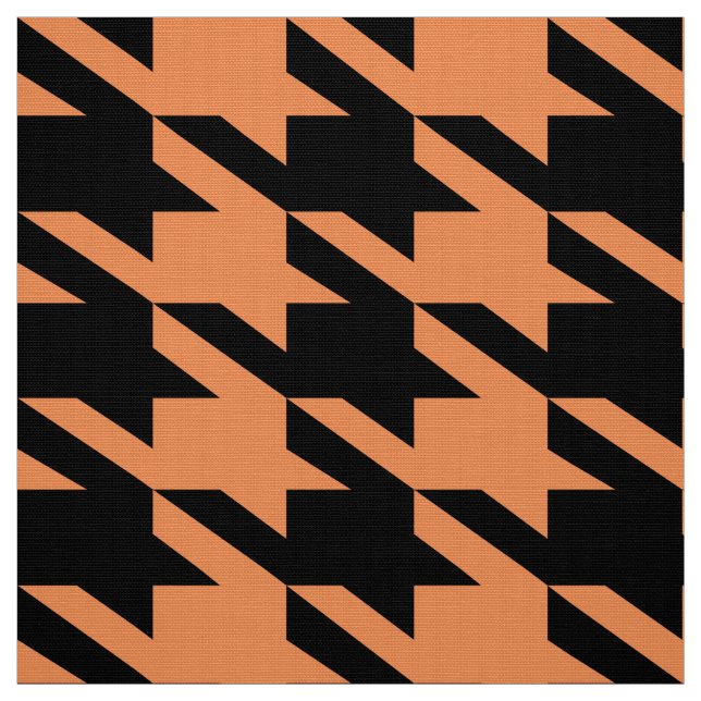 Tissu Motif sans couture noir et orange (Échantillon)