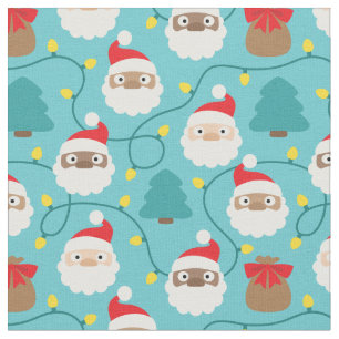 Tissu Motif Santa Clauses
