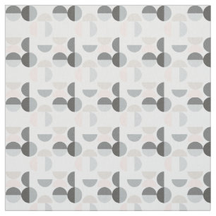 Tissu Motif scandinave de demi-cercle de style
