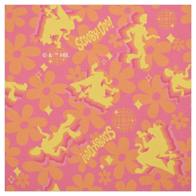 Tissu Motif Scooby-Doo Disco super (Échantillon)