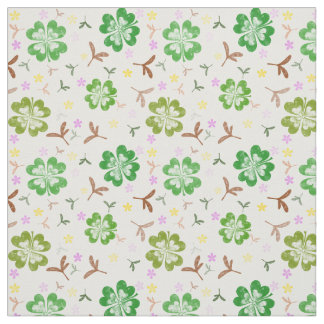 Tissu motif shamrock