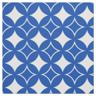Tissu Motif shippo bleu et blanc