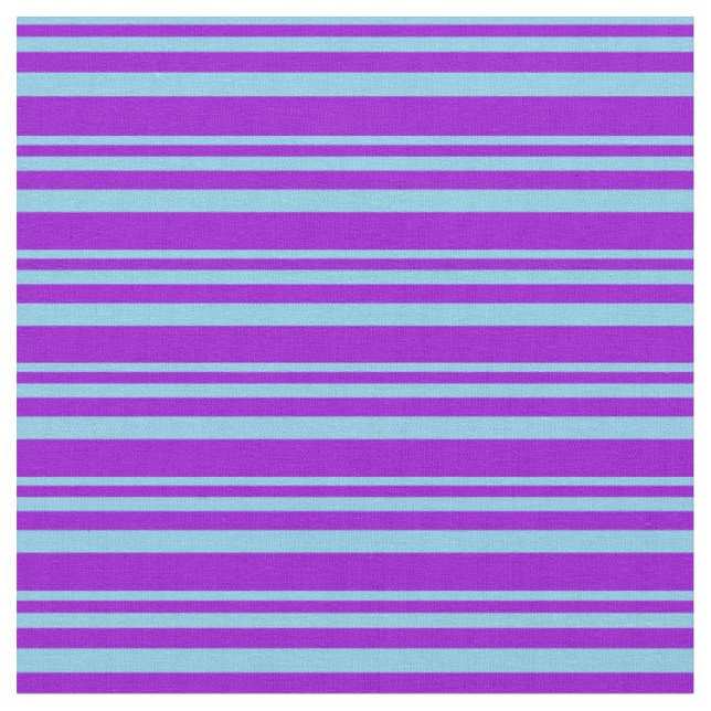 Tissu Motif Sky Blue & Dark Violet Lines (Fermer)