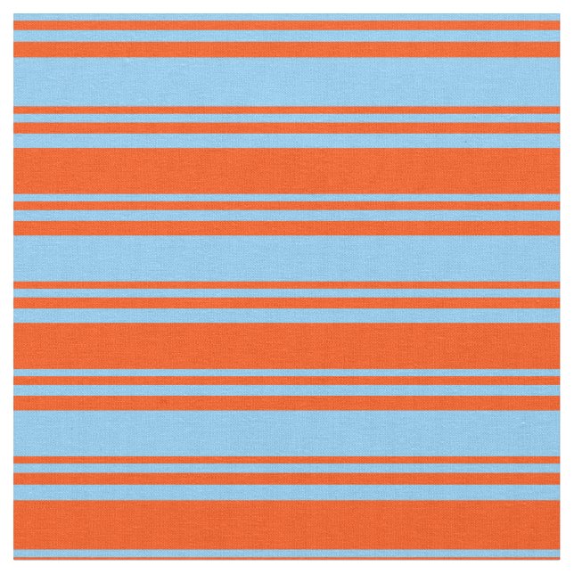 Tissu Motif Sky Blue & Red Lines (Fermer)