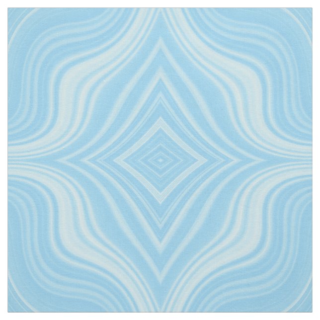Tissu Motif Sky Blue Wavy Rhombus (Échantillon)