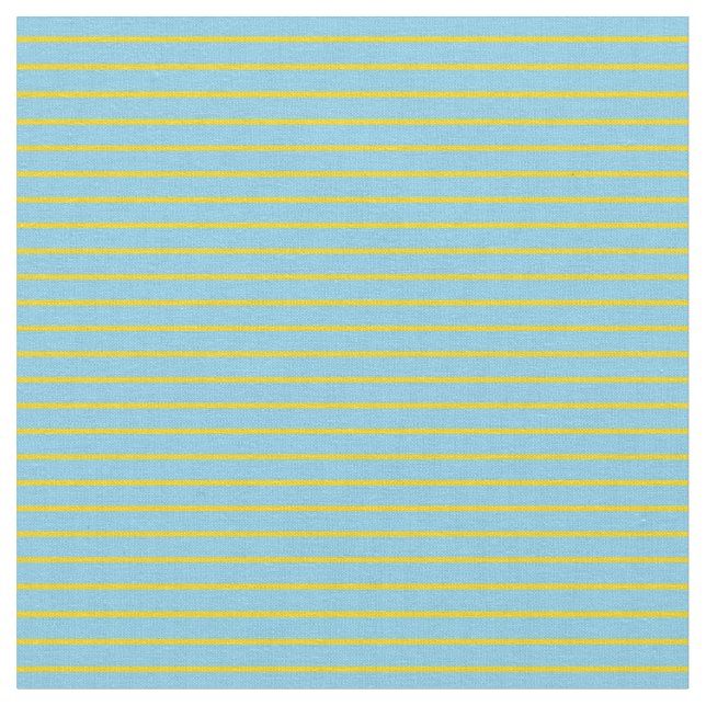 Tissu Motif Sky Blue & Yellow Stripes (Fermer)