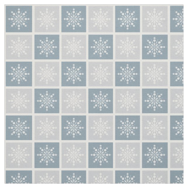 Tissu Motif Snowflake (Échantillon)