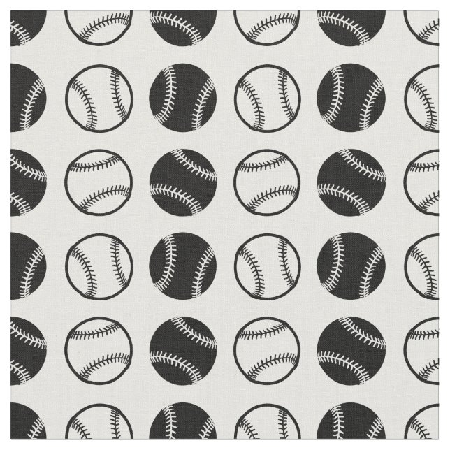 Tissu Motif sportif de baseball (Fermer)