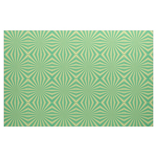 Tissu Motif Sun Ray Mint moderne (Fat Quarter)