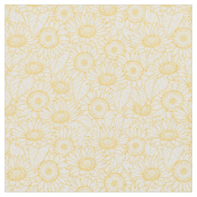 Tissu Motif Sunny Sunflower (Fermer)
