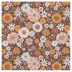 Tissu Motif super Retro Flower Garden