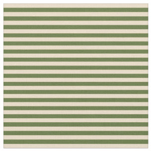 Tissu Motif Tan and Dark Olive Green Lines/Stripes