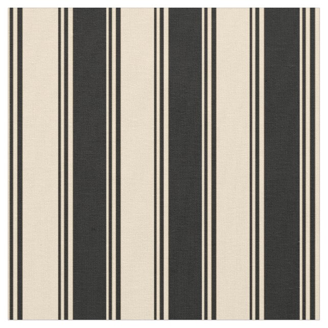 Tissu Motif Tan & Black Stripes (Fermer)
