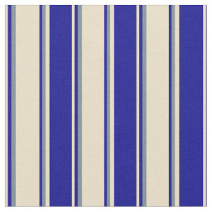 Tissu Motif Tan, Bleu foncé et Gris Ardoise clair
