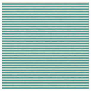 Tissu Motif Tan & Dark Cyan Lines