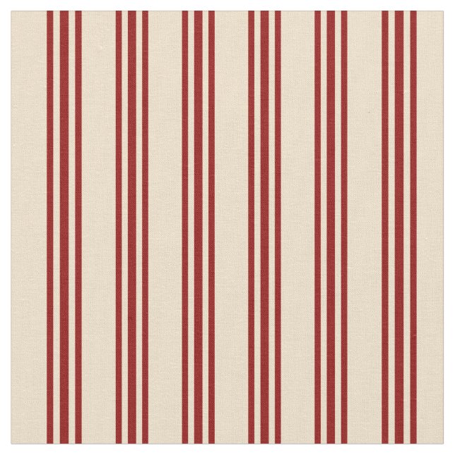 Tissu Motif Tan & Dark Red Linke (Fermer)