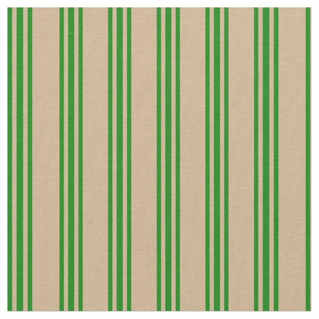 Tissu Motif Tan et Green Lines (Fermer)