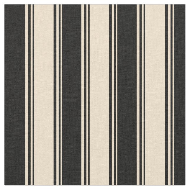 Tissu Motif Tan & Noir tripé/Linne (Fermer)