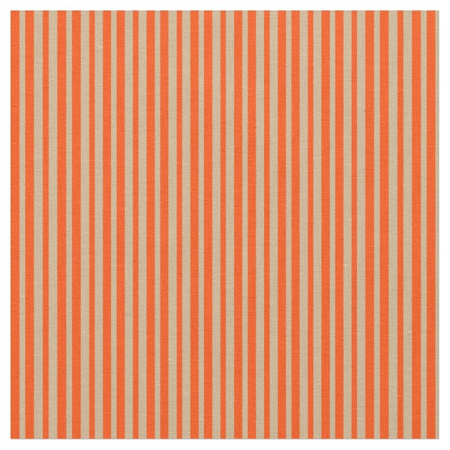 Tissu Motif Tan & Rouge à rayures (Fermer)