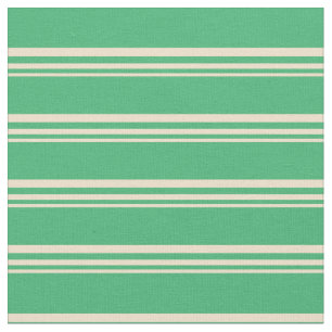 Tissu Motif Tan & Sea Green