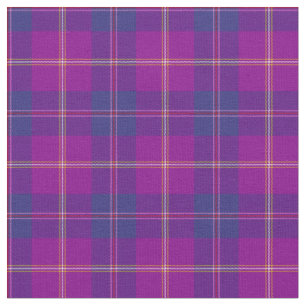 Tissu Motif Tartan à Carreaux de Mode Violet