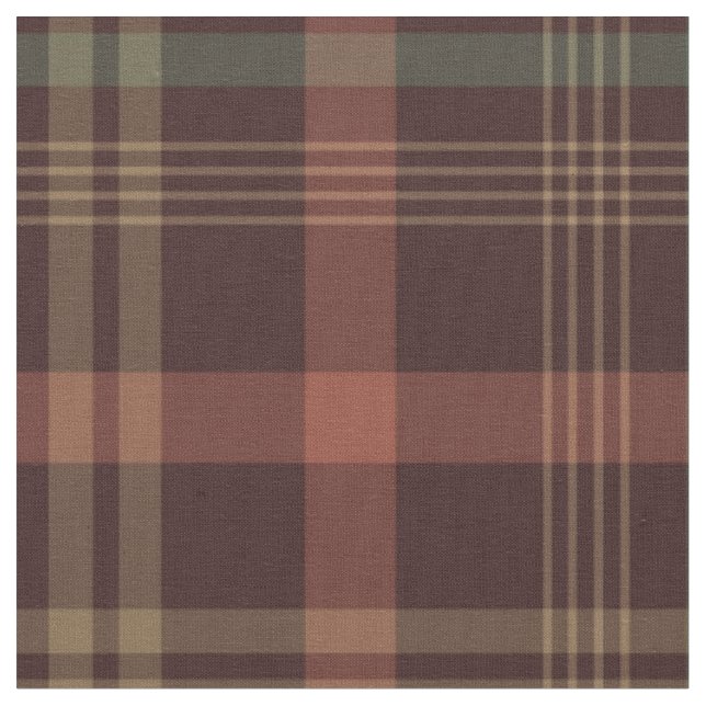 Tissu Motif tartan de Thanksgiving (Fermer)